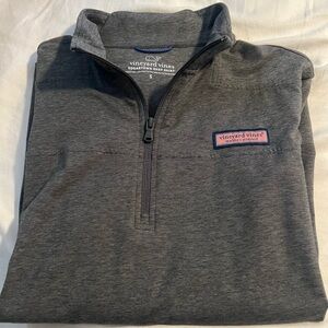 Vineyard Vines Men's Charcoal 1/4 Zip-Up